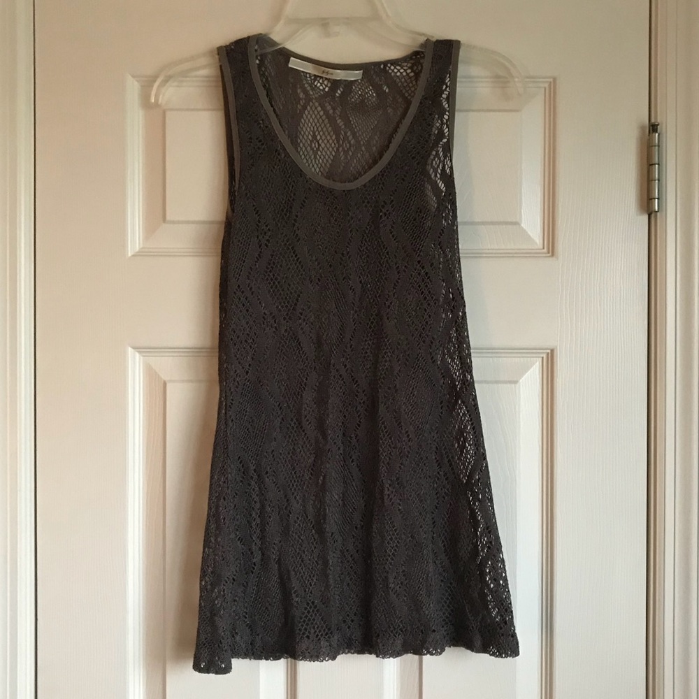 💛Brown Lace Tank